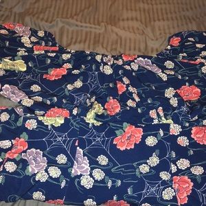 PUG butterfly dress in floral spiderweb